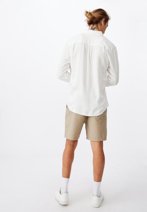 Cotton On - Cayman long sleeve shirt - white