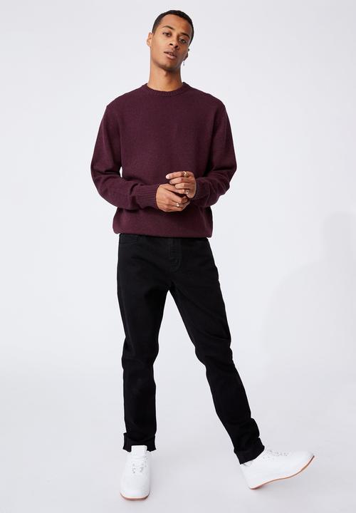 Cotton On - Crew knit - burgundy