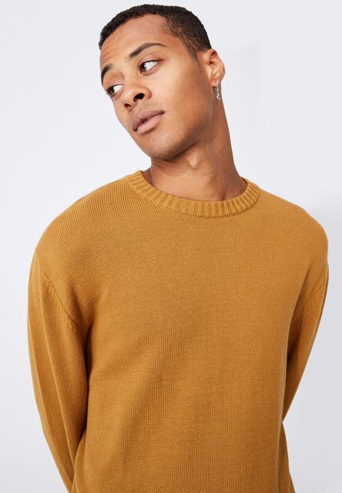 Cotton On - Crew knit - mustard