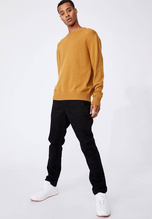 Cotton On - Crew knit - mustard