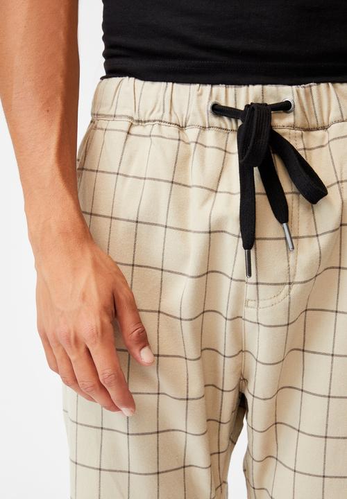 Cotton On - Drake cuffed pant - beige
