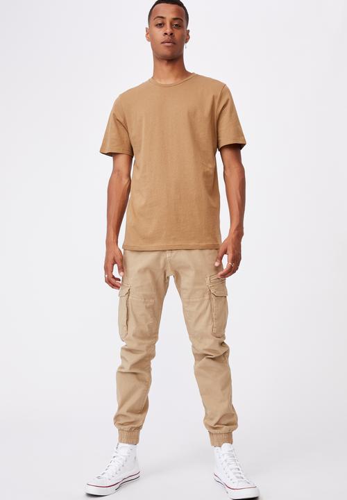 Cotton On - Essential crew T-shirt - camel