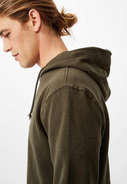 Cotton On - Essential fleece pullover - duffle green