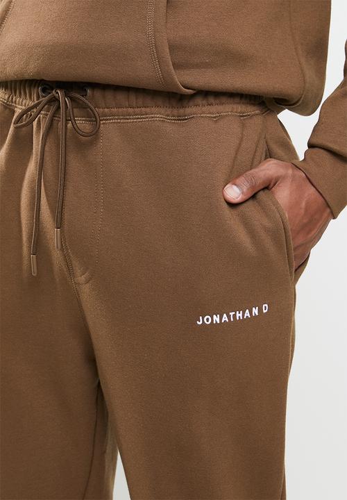 Jonathan D - Brand sweatpants regular fit - brown