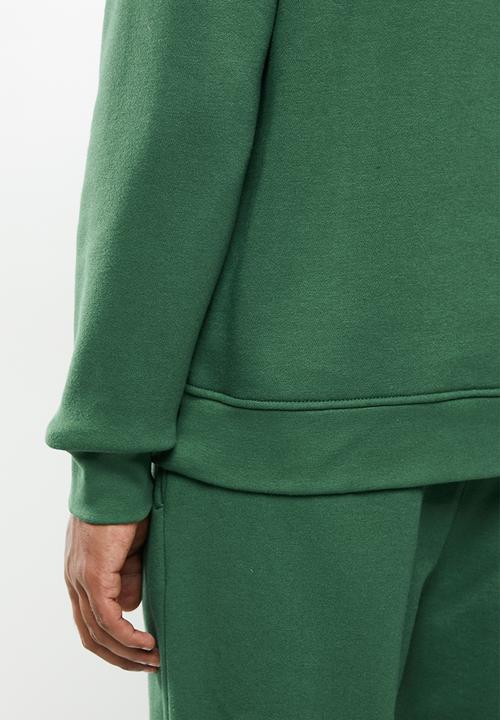 Jonathan D - Branded crew neck sweater oversized fit - green