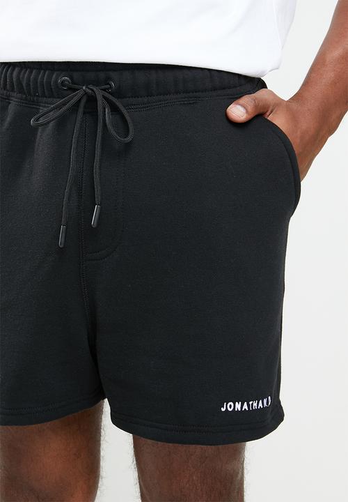 Jonathan D - Branded sweatshorts regular fit - black