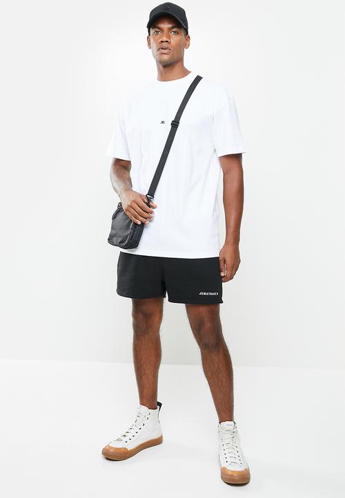 Jonathan D - Branded sweatshorts regular fit - black