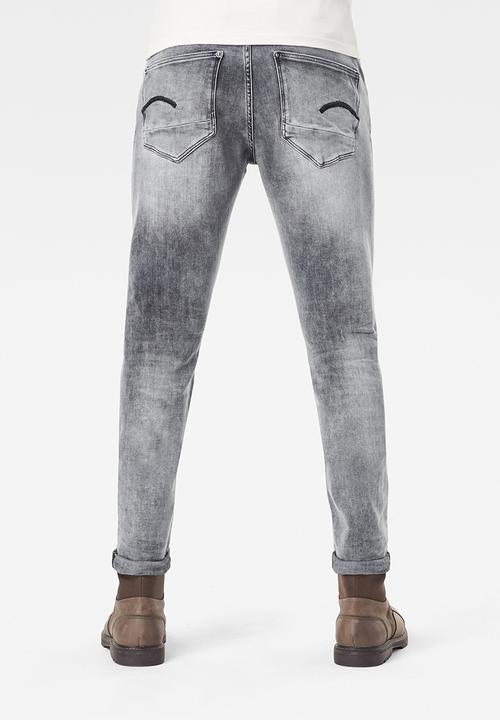 G-STAR - Revend skinny elto black superstretch jeans - faded seal grey