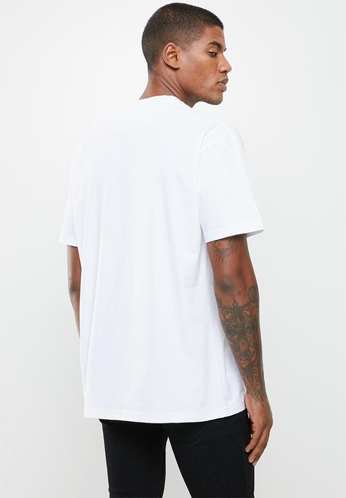 Jonathan D - Branded crew neck t-shirt oversized fit - white