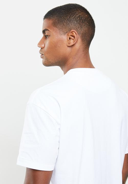 Jonathan D - Branded crew neck t-shirt oversized fit - white
