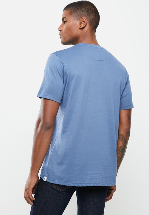 Jonathan D - Branded crew neck t-shirt regular fit - blue