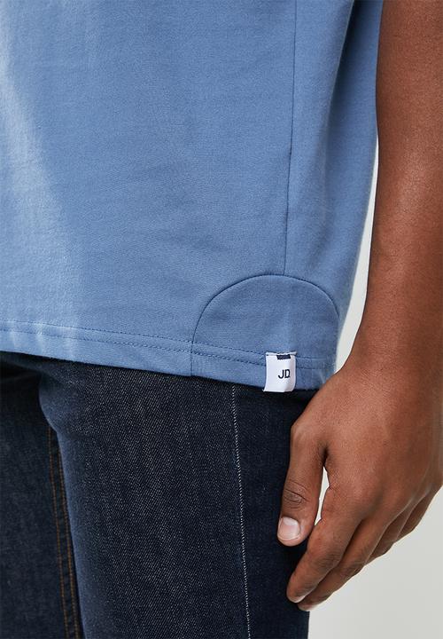 Jonathan D - Branded crew neck t-shirt regular fit - blue