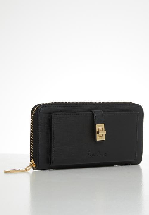 Pierre Cardin - Zanele zip-around purse  - black