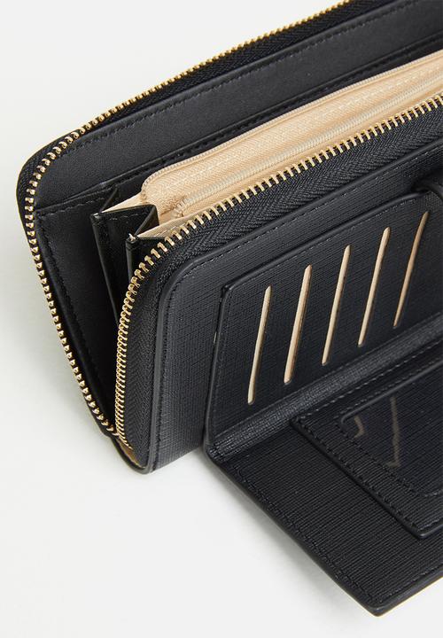 Pierre Cardin - Zanele zip-around purse  - black