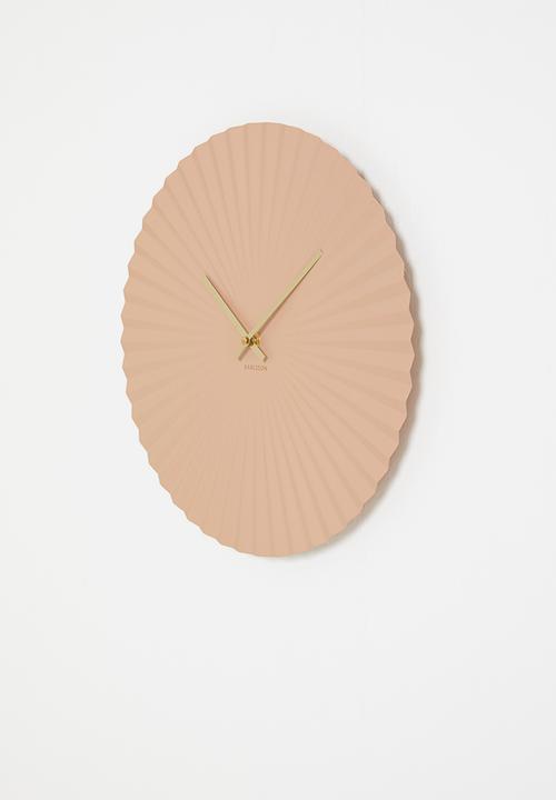 Present Time - Sensu wall clock - pink