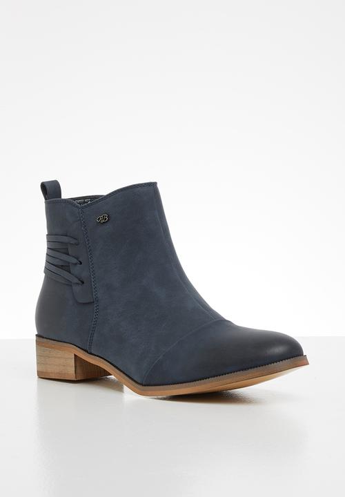 Miss Black - Clovis 2 ankle boot - navy