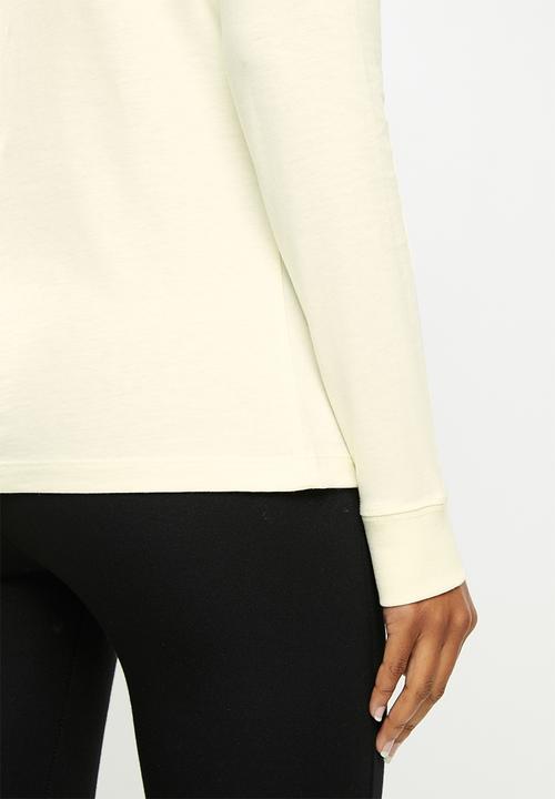 Nike - Nsw tee essntl ls lbr - coconut milk