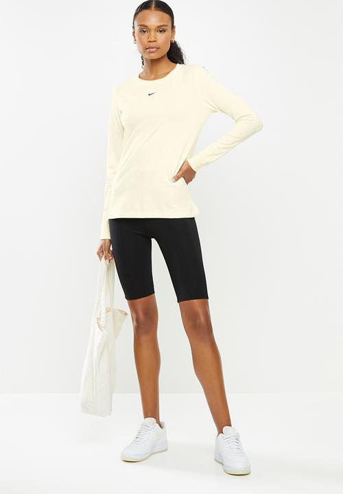 Nike - Nsw tee essntl ls lbr - coconut milk