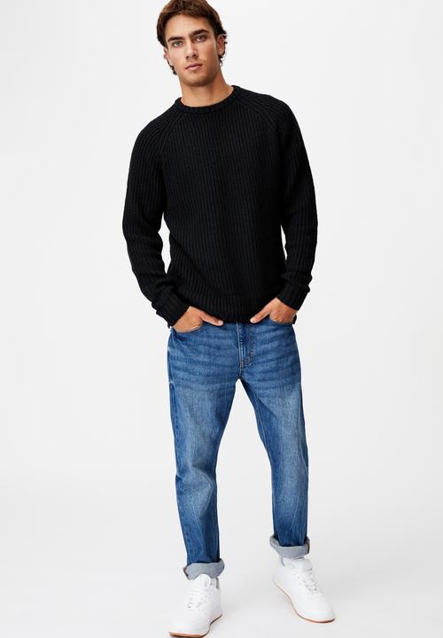 Cotton On - Fisherman knit - black