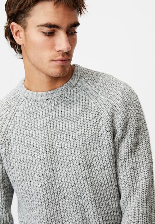 Cotton On - Fisherman knit - grey marle