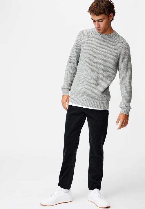 Cotton On - Fisherman knit - grey marle