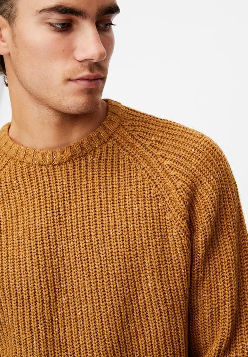 Cotton On - Fisherman knit - mustard marle nep