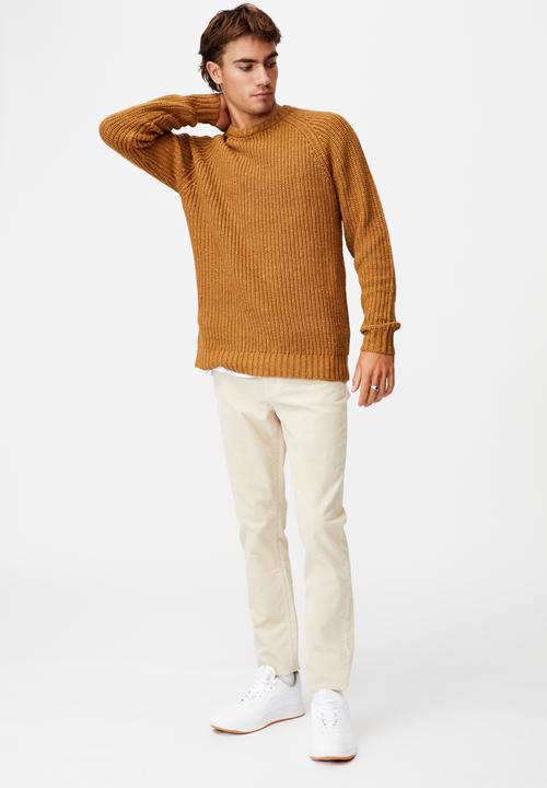 Cotton On - Fisherman knit - mustard marle nep