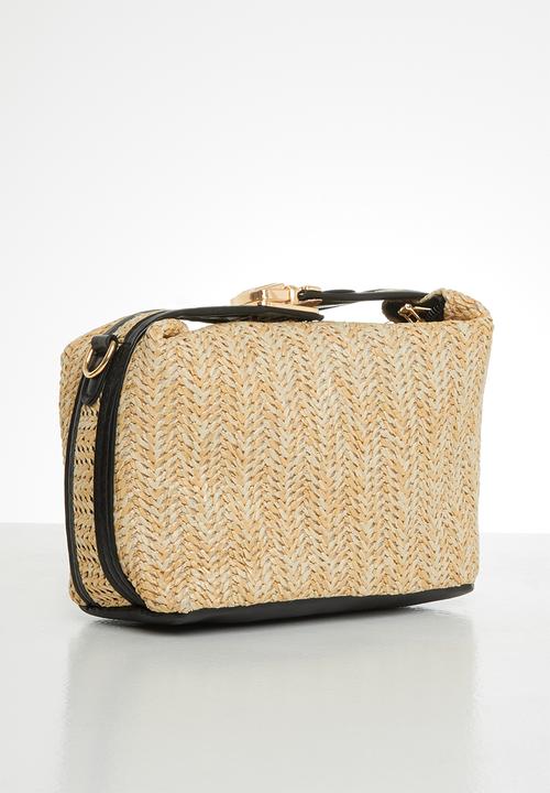 Superbalist - Woven crossbody bag - neutral & black
