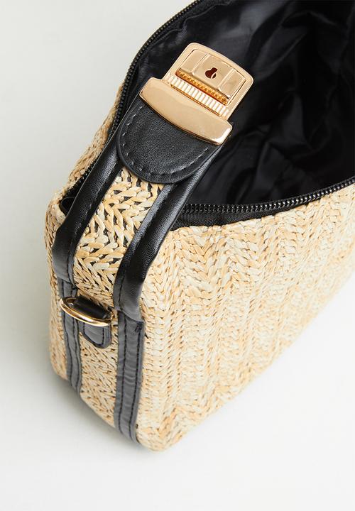 Superbalist - Woven crossbody bag - neutral & black