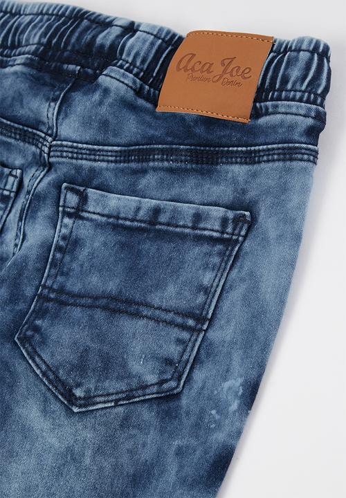 Aca Joe - Big boys denim jogger - blue 