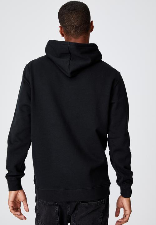 Cotton On - Graphic fleece pullover - black