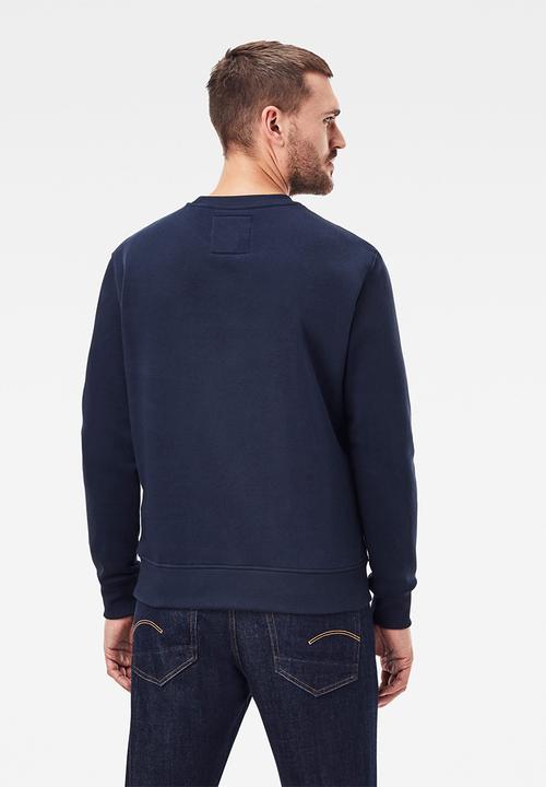 G-STAR - Raw r l\s sweats - sartho blue
