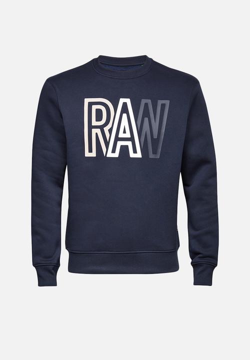 G-STAR - Raw r l\s sweats - sartho blue