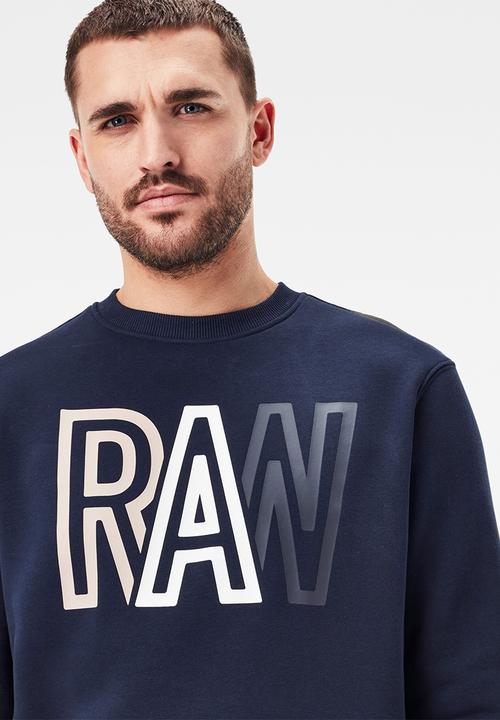 G-STAR - Raw r l\s sweats - sartho blue