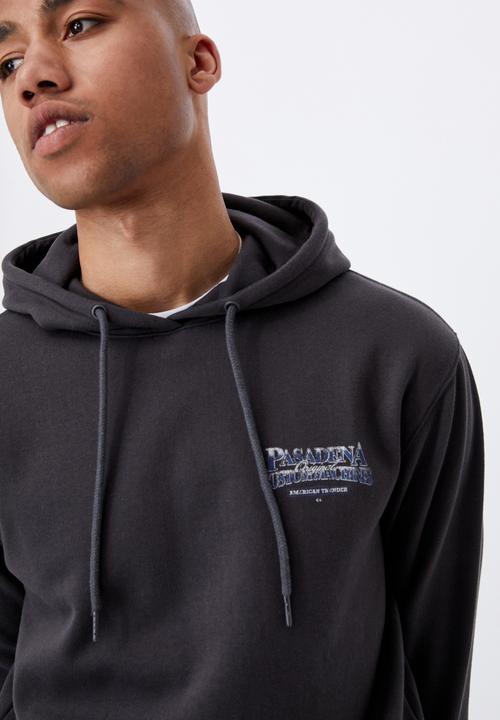 Cotton On - Graphic fleece pullover - faded slate