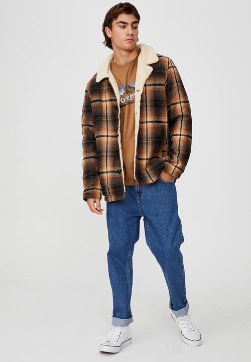 Cotton On - Ranch jacket - black rust check