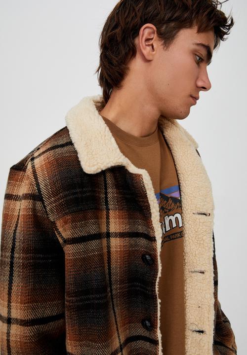 Cotton On - Ranch jacket - black rust check
