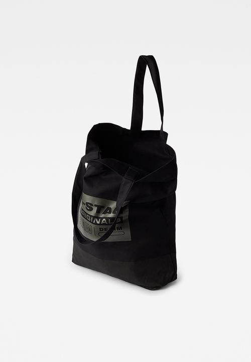 G-STAR - Canvas shopper artwork - black