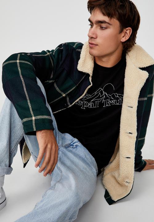 Cotton On - Ranch jacket - green navy check