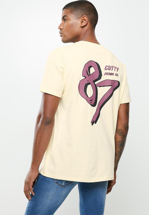 Cutty - T-shirt placement print - butter