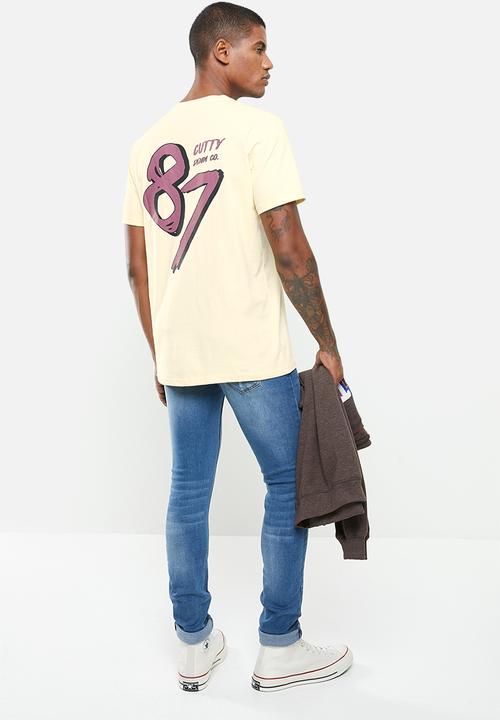 Cutty - T-shirt placement print - butter