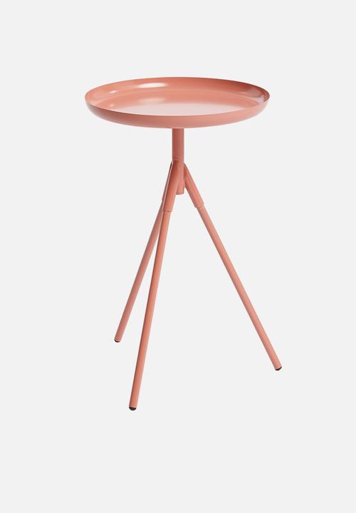 Sixth Floor - Sam tri table - rose bronze