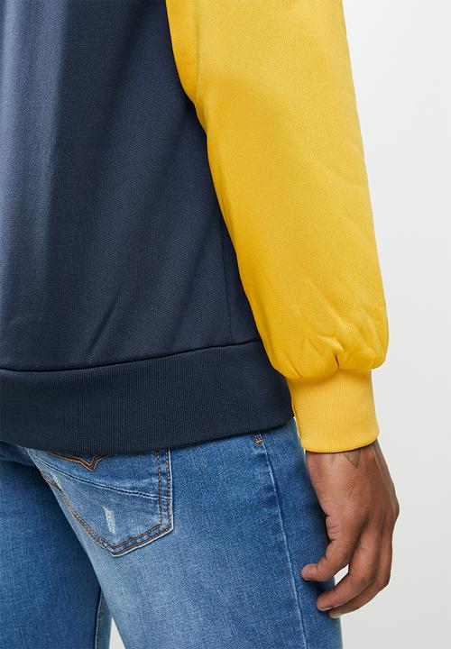 Cutty - Crew sweat - navy & yellow