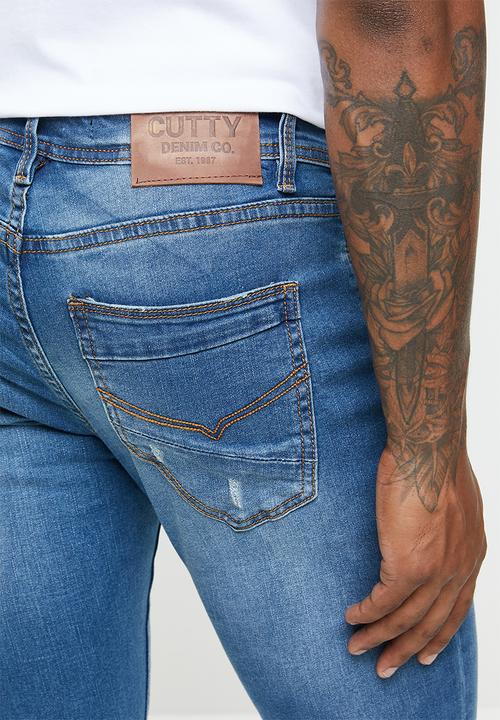 Cutty - Basic skinny denim jean - sulphur