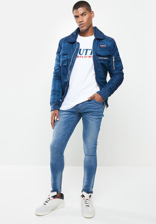 Cutty - Basic skinny denim jean - sulphur