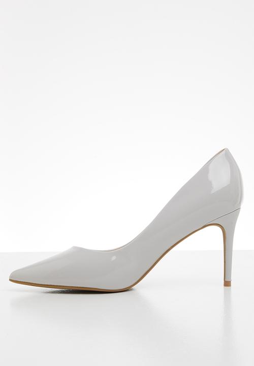 Jada - Pointed stiletto court - light grey
