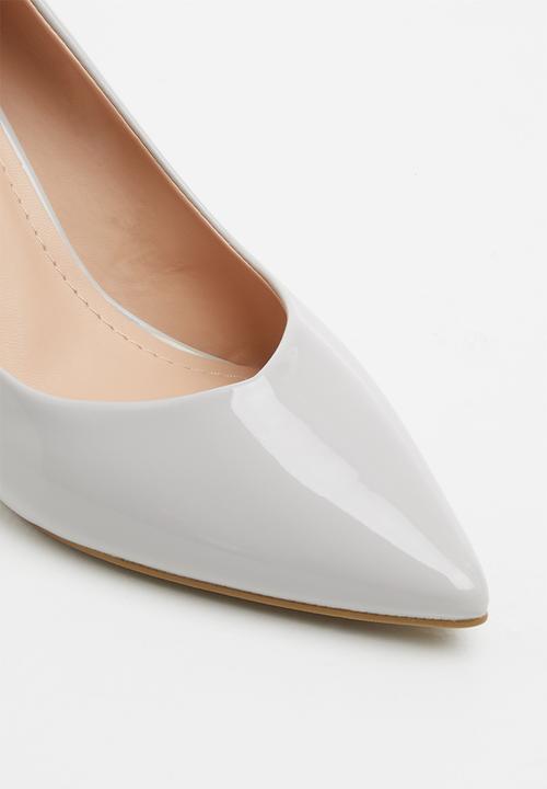 Jada - Pointed stiletto court - light grey