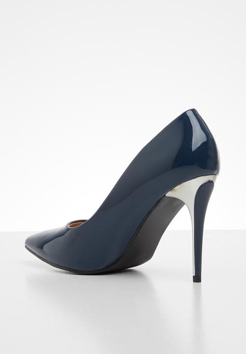 Jada - Transparent stiletto court - navy