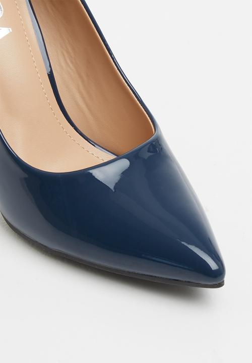 Jada - Transparent stiletto court - navy