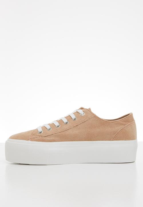 Glamorous - Canvas flatform sneaker - pink